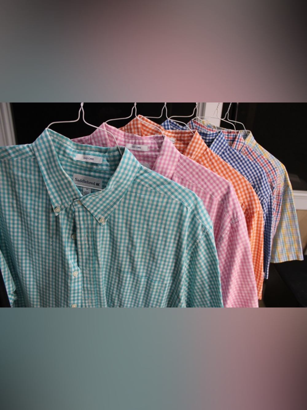 Men’s Button Up Shirt Lot (6 Shirts) 2XL Short Sleeve Casual Bundle